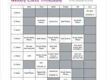 34 Blank Dance Class Schedule Template PSD File with Dance Class Schedule Template