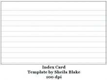 34 Blank Index Card Template Word 2007 Formating with Index Card Template Word 2007