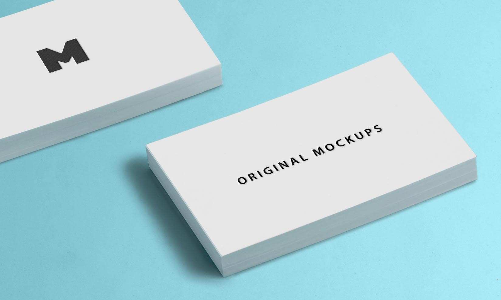34 Blank Name Card Mockup Template in Photoshop by Name Card Mockup Template