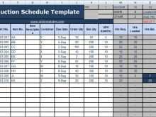 34 Create Production Schedule Template In Excel With Stunning Design with Production Schedule Template In Excel