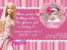 34 Creating Birthday Card Template Barbie Layouts by Birthday Card Template Barbie