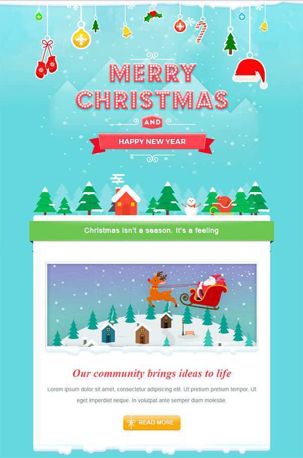 34 Creative Christmas Card Template For Mailchimp for Ms Word with Christmas Card Template For Mailchimp