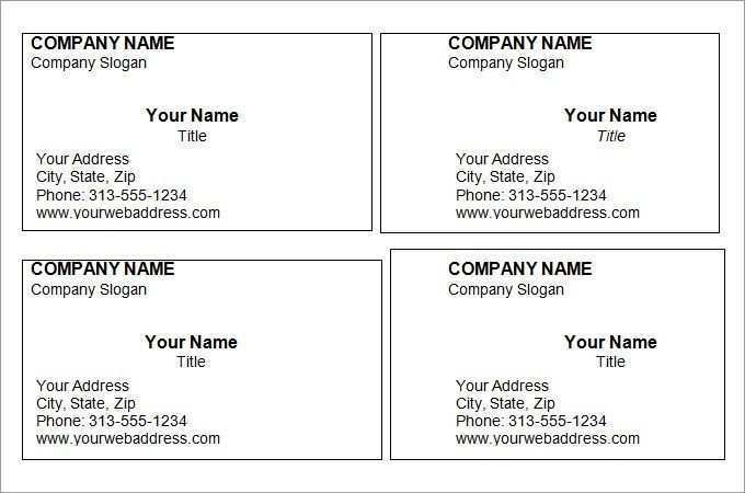 34 Customize Free Business Card Template To Print For Free with Free Business Card Template To Print