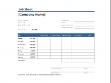 34 Customize Free Printable Job Card Template Now for Free Printable Job Card Template