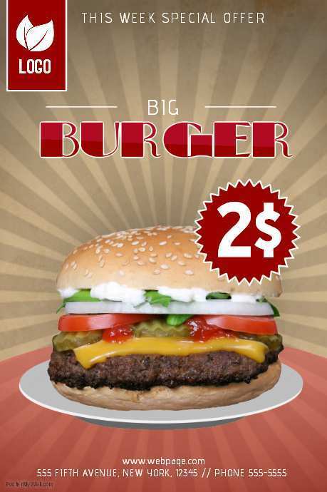 34 Customize Our Free Burger Promotion Flyer Template Layouts with Burger Promotion Flyer Template