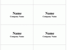 34 Customize Our Free Convention Name Card Template Formating with Convention Name Card Template