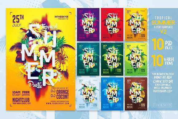 34 Customize Our Free Tropical Flyer Template For Free with Tropical Flyer Template