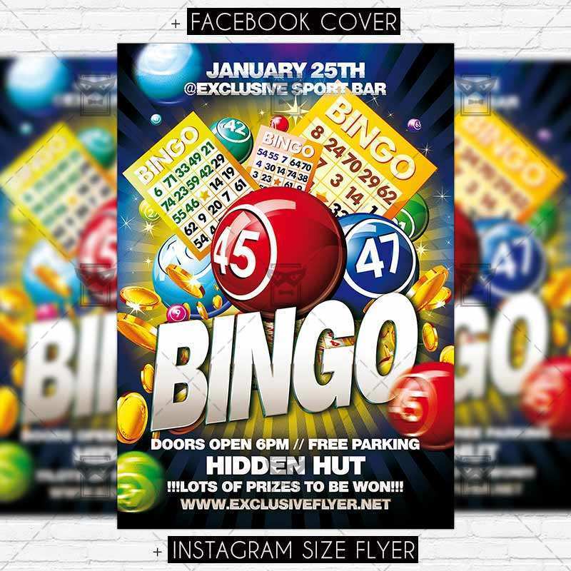 34 Format Bingo Flyer Template PSD File With Bingo Flyer Template 