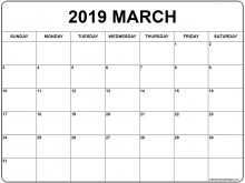 34 Format Daily Calendar Template March 2019 in Photoshop by Daily Calendar Template March 2019