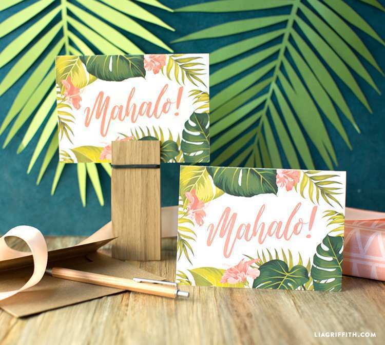 34 Format Hawaiian Thank You Card Template Photo with Hawaiian Thank You Card Template