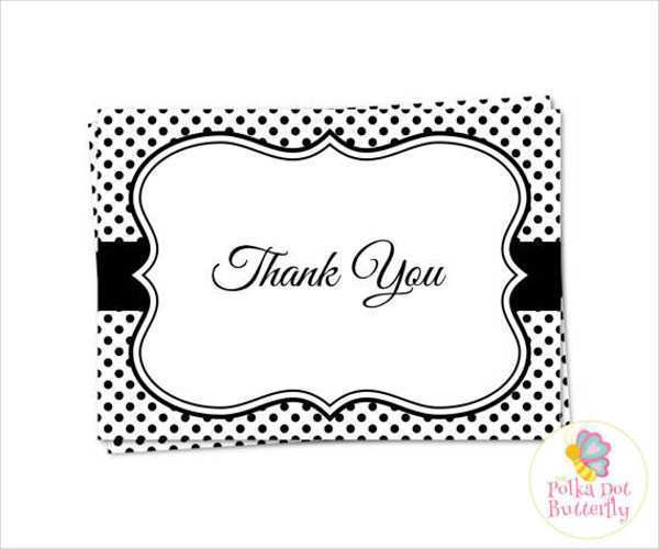 34 Free Free Thank You Card Template Black And White for Ms Word with Free Thank You Card Template Black And White
