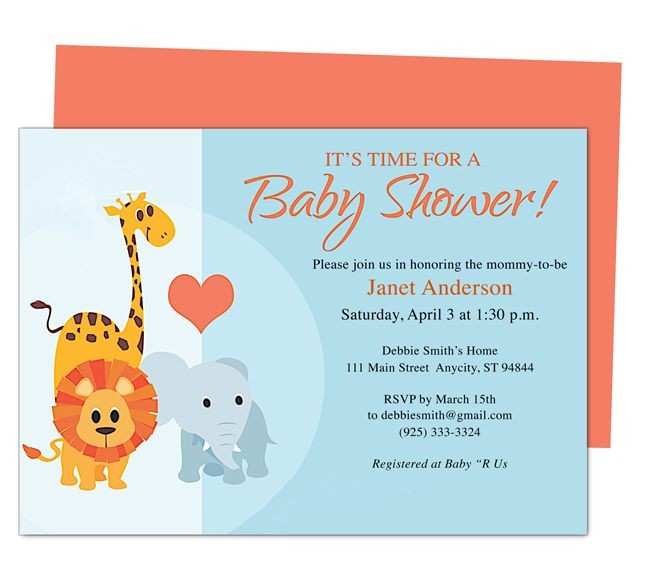 baby shower flyers free printable