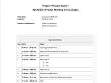34 How To Create Meeting Agenda Template Project Management Download by Meeting Agenda Template Project Management