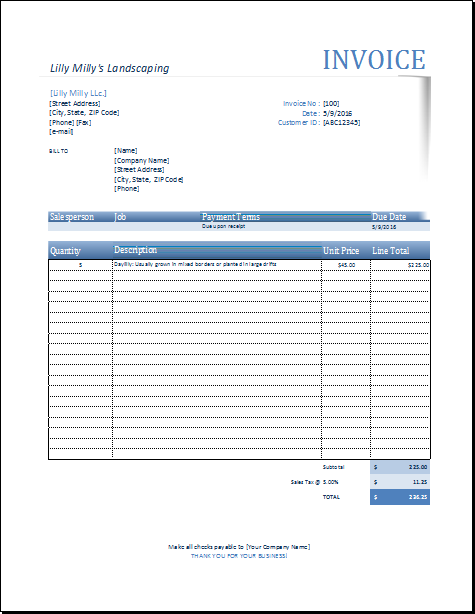 34 Online Landscape Receipt Template Now By Landscape Receipt Template 