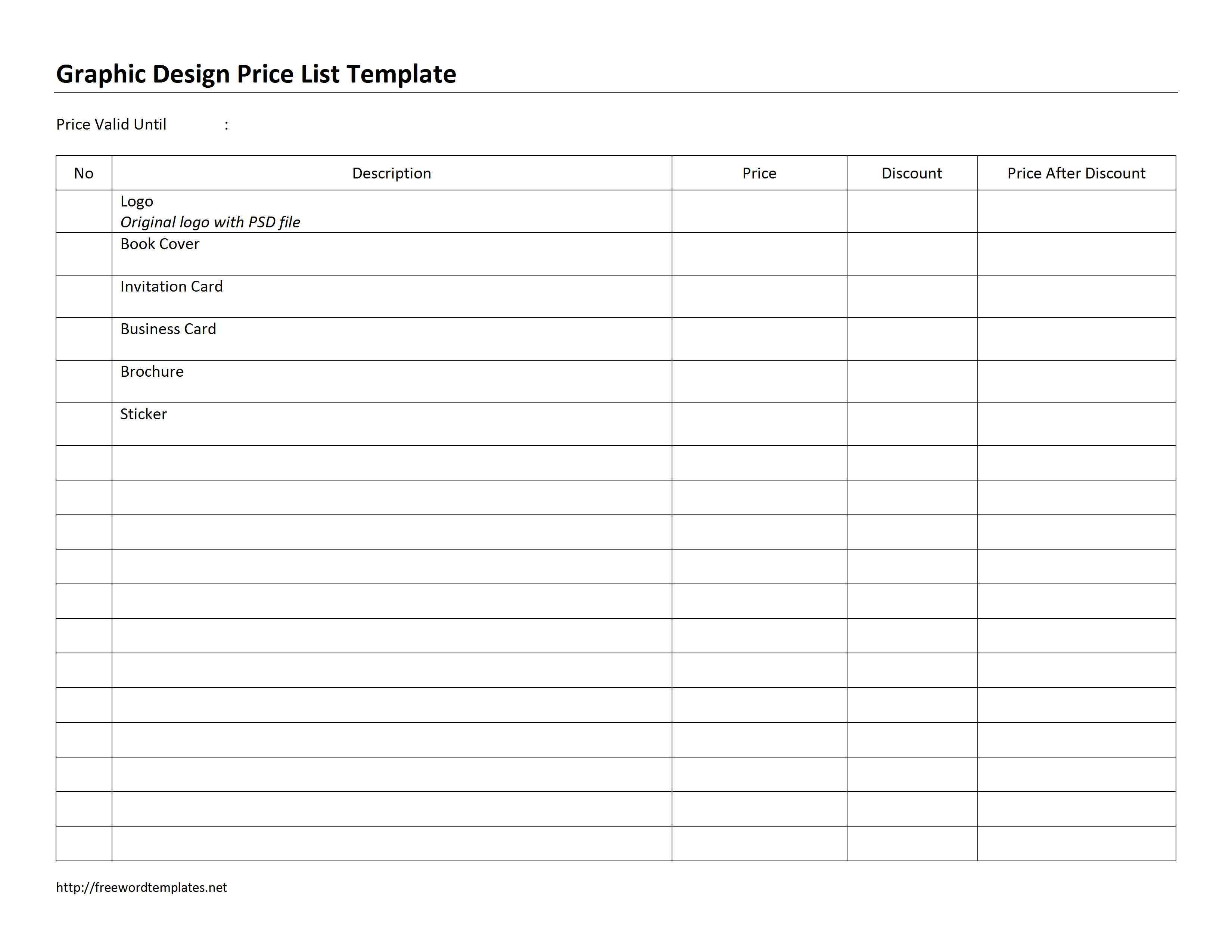 Free Printable Job Card Template