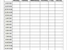 34 Printable Weekly School Schedule Template Free for Ms Word for Weekly School Schedule Template Free