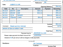 34 Standard Invoice Statement Example For Free with Invoice Statement Example
