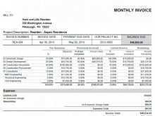 34 Standard Template For Monthly Invoice for Ms Word for Template For Monthly Invoice