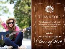 34 The Best Graduation Thank You Card Templates Free Maker with Graduation Thank You Card Templates Free