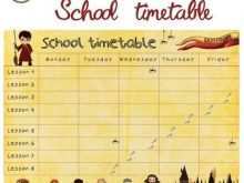 34 The Best Hogwarts Class Schedule Template For Free for Hogwarts Class Schedule Template