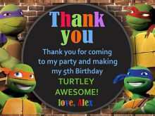 34 Visiting Ninja Turtle Thank You Card Template With Stunning Design by Ninja Turtle Thank You Card Template