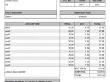 Vat Registered Limited Company Invoice Template