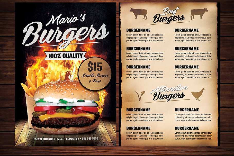 35 Best Burger Promotion Flyer Template Photo by Burger Promotion Flyer Template