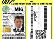35 Best James Bond Id Card Template Templates for James Bond Id Card Template