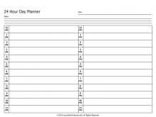 35 Blank 24 Hour Daily Agenda Template Photo for 24 Hour Daily Agenda Template