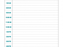 35 Blank Daily Agenda Sheet Template Maker for Daily Agenda Sheet Template