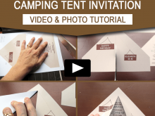 35 Create Camping Tent Card Template With Stunning Design by Camping Tent Card Template