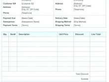 Construction Company Invoice Template