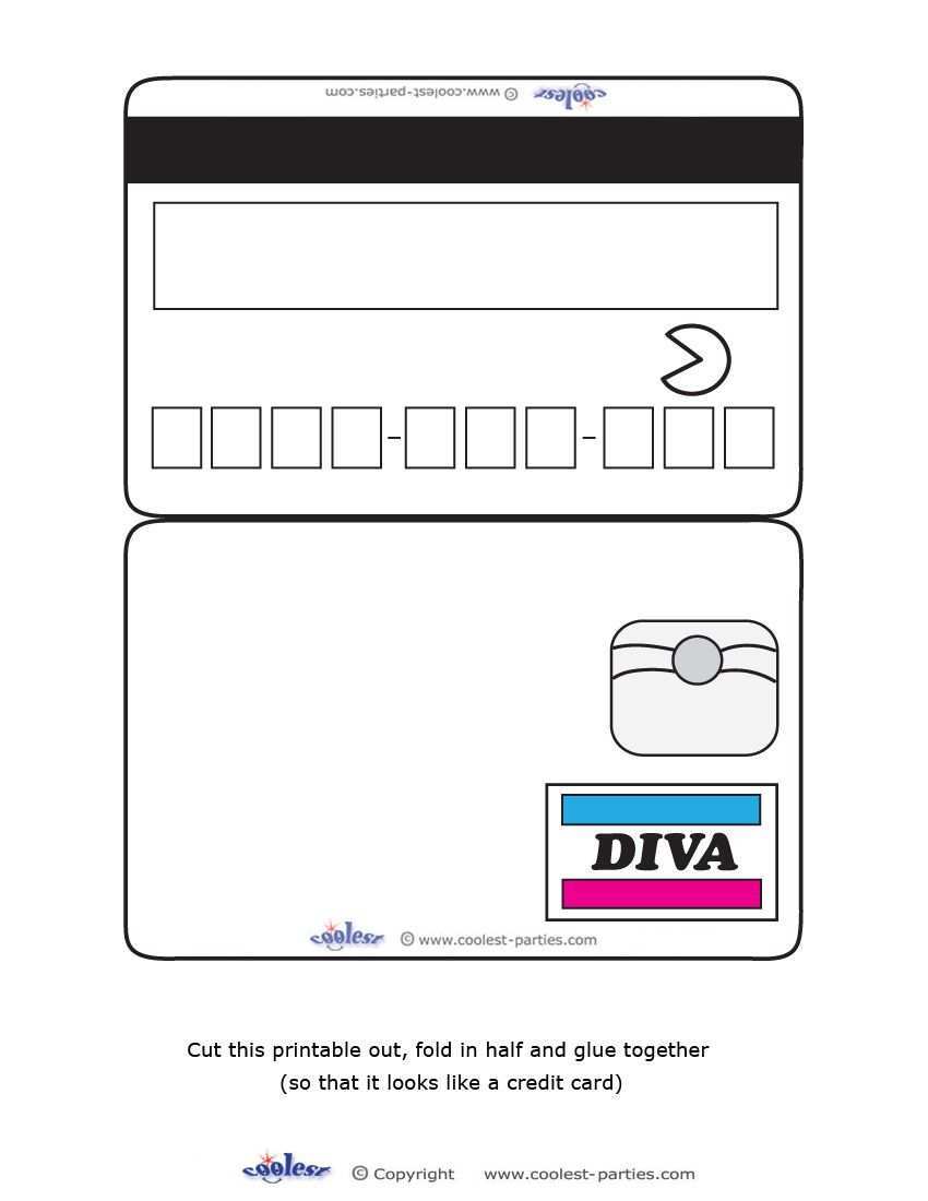 20 Creating Free Printable Credit Card Template in Word for Free Within Credit Card Template For Kids