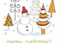 35 Creating Snowman Christmas Card Template in Word with Snowman Christmas Card Template