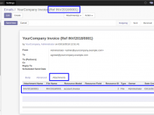 Email Template Invoice Attached