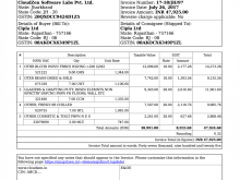 Gst  Invoice Format Pdf