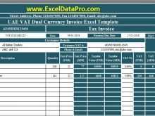 Uae Vat Invoice Template