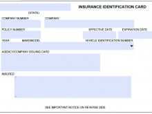 35 Customize Printable Insurance Card Template For Free with Printable Insurance Card Template