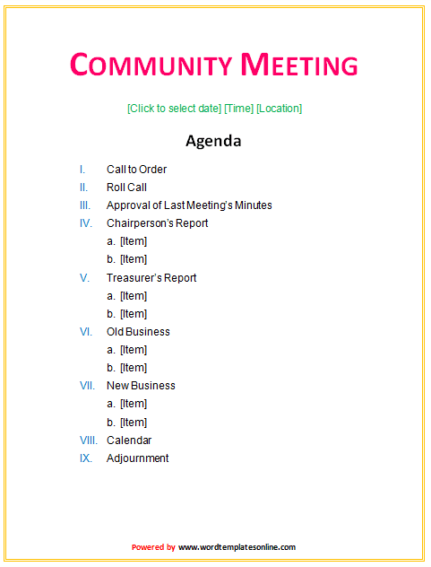 Free Meeting Agenda Template Microsoft Word from legaldbol.com