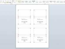 35 Format Name Card Template On Word for Ms Word with Name Card Template On Word