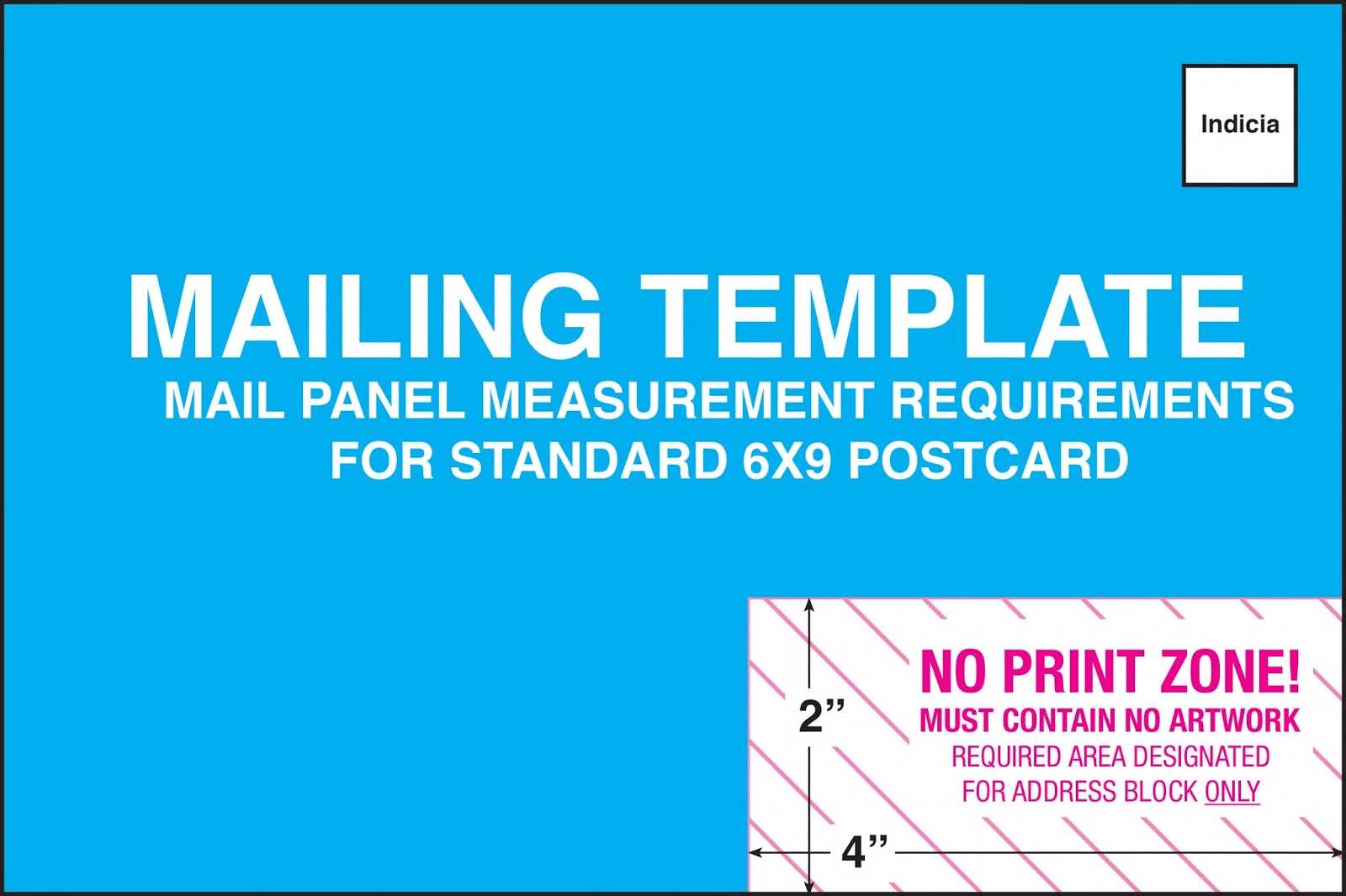 35 Format Usps Postcard Template 6X9 in with Usps Postcard