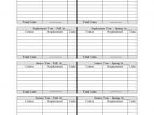 35 Free Printable Four Year Class Schedule Template Now with Four Year Class Schedule Template