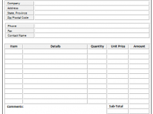 35 Free Printable Sample Blank Invoice Template Templates for Sample Blank Invoice Template