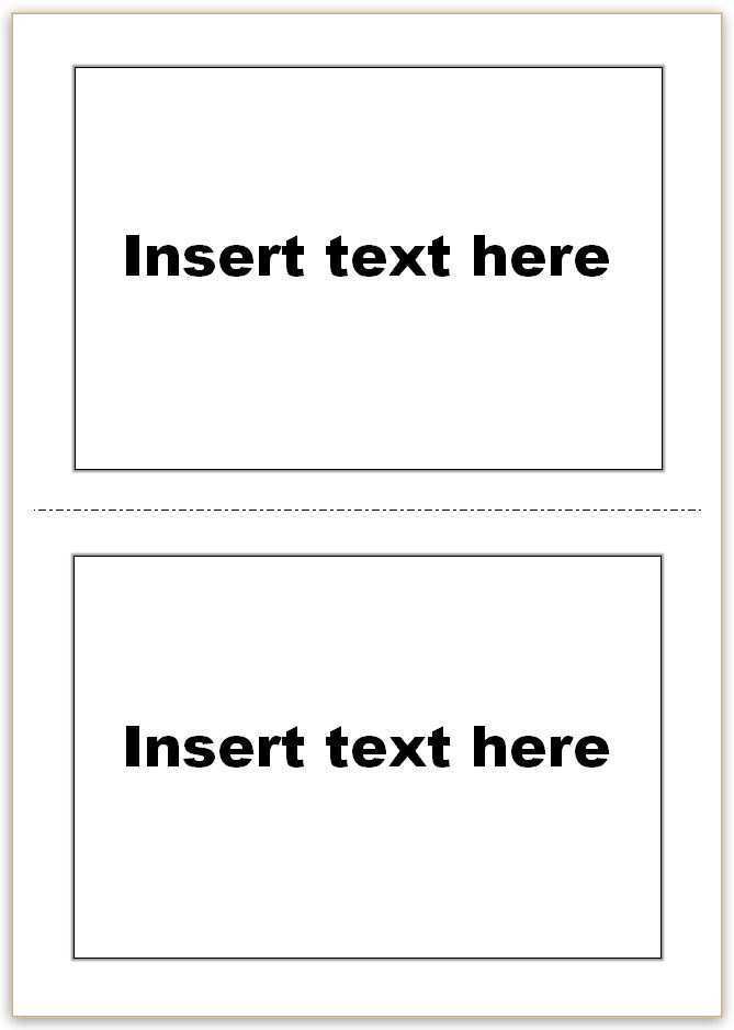 35 How To Create Double Sided Flash Card Template Word Maker For Double 