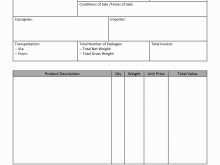 35 Printable Blank Commercial Invoice Template Layouts for Blank Commercial Invoice Template