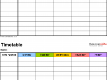 35 Printable Blank Weekly Class Schedule Template in Photoshop with Blank Weekly Class Schedule Template