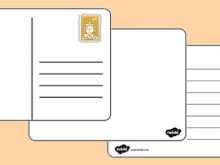 35 Printable Postcard Template With Lines for Ms Word by Postcard Template With Lines