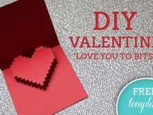 35 Printable Valentine Card Template 3D Maker by Valentine Card Template 3D