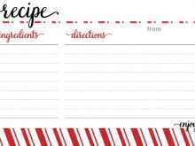 35 Report Template For Christmas Recipe Card Formating for Template For Christmas Recipe Card