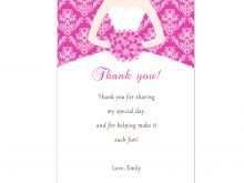 35 Report Thank You Card Template Bridal Shower Now with Thank You Card Template Bridal Shower